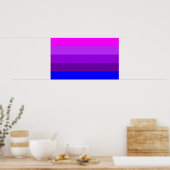 Alternatieve Transgender Pride-vlag Poster (Keuken)