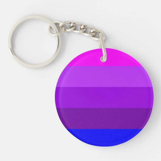 Alternatieve Transgender Pride-vlag Sleutelhanger (Voorkant)
