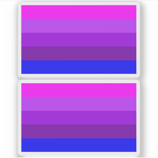 Alternatieve Transgender Pride Vlag Sticker (Voorkant)