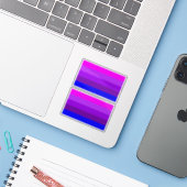Alternatieve Transgender Pride Vlag Sticker (Laptop met iPhone)