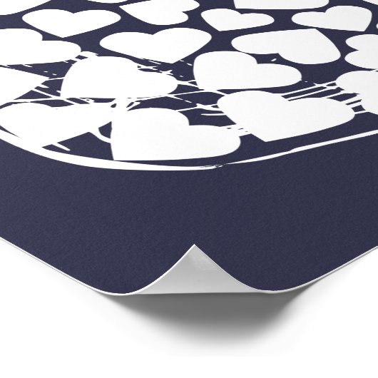 Alternatieve trouwgastenboek mason chalk 150 poster (Hoek)