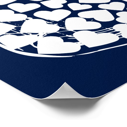 Alternatieve trouwgastenboek mason chalk 150 poster (Hoek)