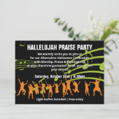 Alternatieve uitnodiging van Halloween PRAISE Part (Staand voorkant)