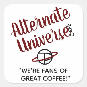 Alternatieve Universe Café stickers
