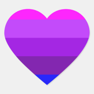 Alternatieve vlag met transgendervoorkeur hart sticker