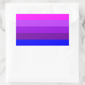 Alternatieve vlag met transgendervoorkeur rechthoekige sticker (Tas)