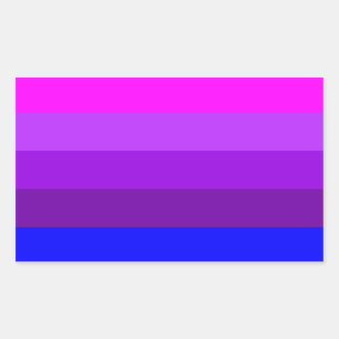 Alternatieve vlag met transgendervoorkeur rechthoekige sticker