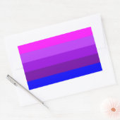 Alternatieve vlag met transgendervoorkeur rechthoekige sticker (Envelop)