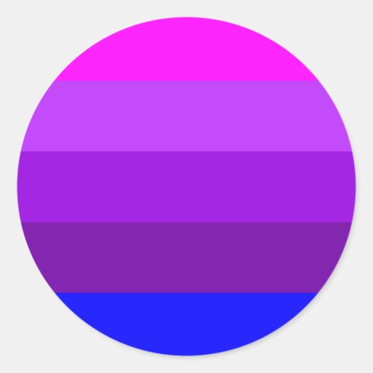 Alternatieve vlag met transgendervoorkeur ronde sticker (Voorkant)