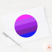 Alternatieve vlag met transgendervoorkeur ronde sticker (Envelop)