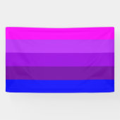 Alternatieve vlag met transgendervoorkeur spandoek (Horizontaal)