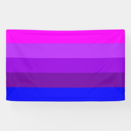Alternatieve vlag met transgendervoorkeur spandoek (Horizontaal)
