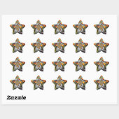 Alternatieve wereld 1 ster sticker (Vel)