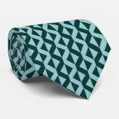 Alternatieve X - Shades of Blue Green Stropdas (Opgerold)