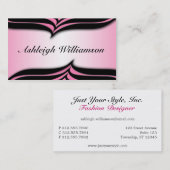 Alternatieve Zebra Print Pink Visitekaartjes (Voorkant / Achterkant)
