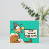 Alternatieven voor Thanksgiving Dinner in Turkije Briefkaart (Staand voorkant)