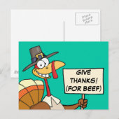 Alternatieven voor Thanksgiving Dinner in Turkije Briefkaart (Voorkant / Achterkant)