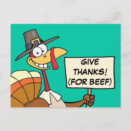 Alternatieven voor Thanksgiving Dinner in Turkije Briefkaart (Voorkant)
