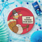 Alternatieven voor Thanksgiving Dinner in Turkije Papieren Bordje (Feest)