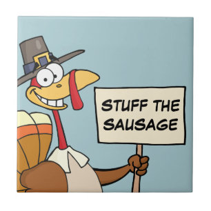 Alternatieven voor Thanksgiving Dinner in Turkije Tegeltje