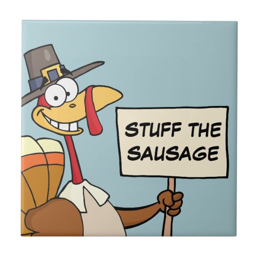 Alternatieven voor Thanksgiving Dinner in Turkije Tegeltje (Voorkant)