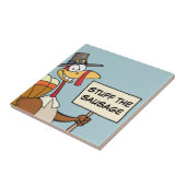 Alternatieven voor Thanksgiving Dinner in Turkije Tegeltje (Zijkant)