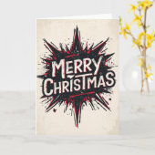 alternative christmas card kaart (Gele Bloem)