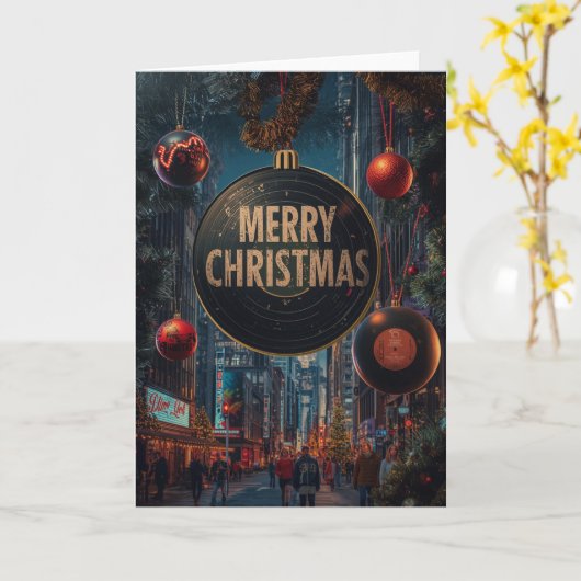 Alternative christmas card kaart (Gele Bloem)