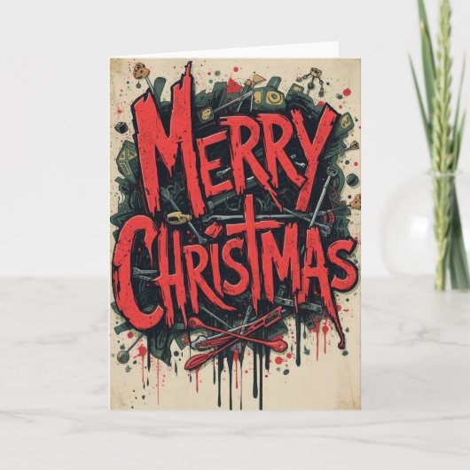 alternative christmas card kaart (Voorkant)