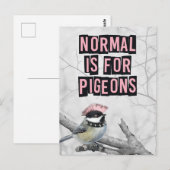 Alternative Punk Bird Anti Conformity Briefkaart (Voorkant / Achterkant)