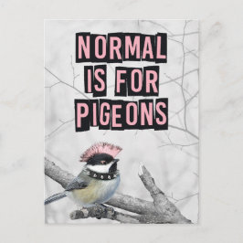 Alternative Punk Bird Anti Conformity Briefkaart