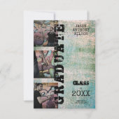 Alternative Three Photos Graduation Grunge Texture (Voorkant)