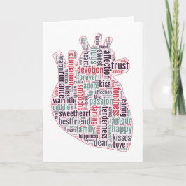 Alternative Valentine anatomical heart Kaart