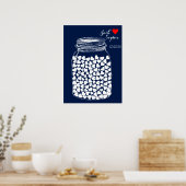 Alternative wedding guest book mason chalk 100 poster (Keuken)