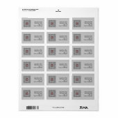 Alternerend geometrisch adreslabel etiket (Full Sheet)