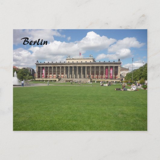 altes museum groen briefkaart (Voorkant)