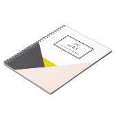 Althea Blush Abstract Gepersonaliseerd Notitieboek (Linkerzijde)