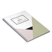 Althea Blush & Taupe Gepersonaliseerd Notitieboek (Rechterzijde)