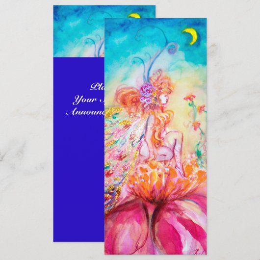 ALTHEA, roze blauw geel Aankondiging (Voorkant / Achterkant)