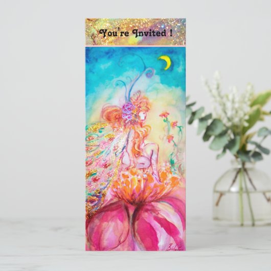 ALTHEA, roze blauw geel groen Kaart (Staand voorkant)