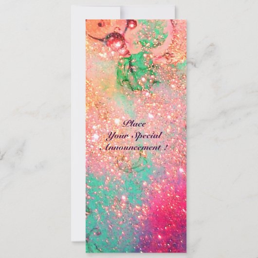 ALTHEA, roze blauw geel groen Kaart (Achterkant)