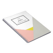 Althea Roze & Grijze Aangepast Notitieboek (Rechterzijde)