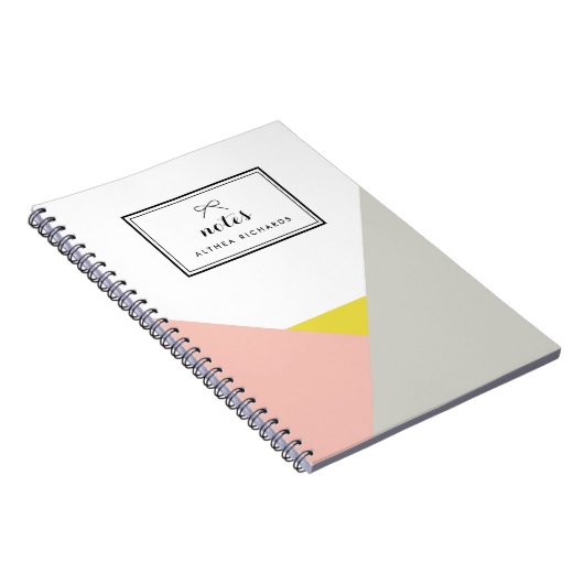 Althea Roze & Grijze Aangepast Notitieboek (Rechterzijde)