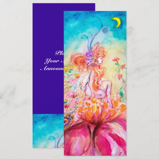ALTHEA/Whimsical Fairy on the Pink Flower Aankondiging (Voorkant / Achterkant)