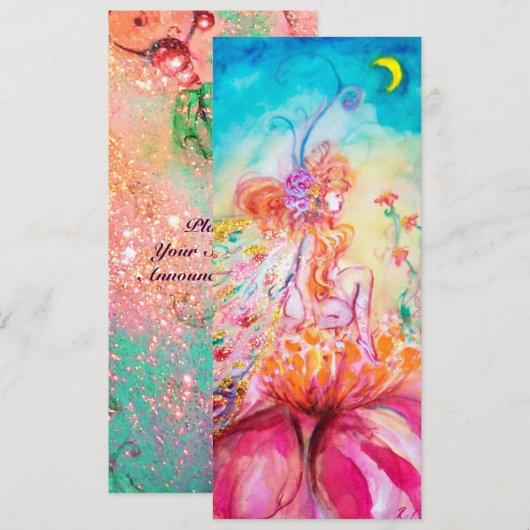 ALTHEA/Whimsical Fairy on the Pink Flower Aankondiging (Voorkant / Achterkant)