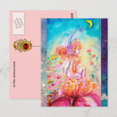 ALTHEA/Whimsical Fairy on the Pink Flower Briefkaart (Voorkant / Achterkant)