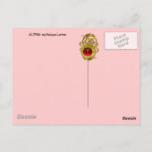 ALTHEA/Whimsical Fairy on the Pink Flower Briefkaart (Achterkant)