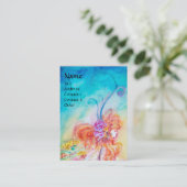 ALTHEA/Whimsical Fairy on the Pink Flower Visitekaartje (Staand voorkant)