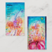 ALTHEA/Whimsical Fairy on the Pink Flower Visitekaartje (Voorkant / Achterkant)