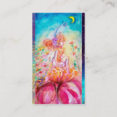 ALTHEA/Whimsical Fairy on the Pink Flower Visitekaartje (Achterkant)